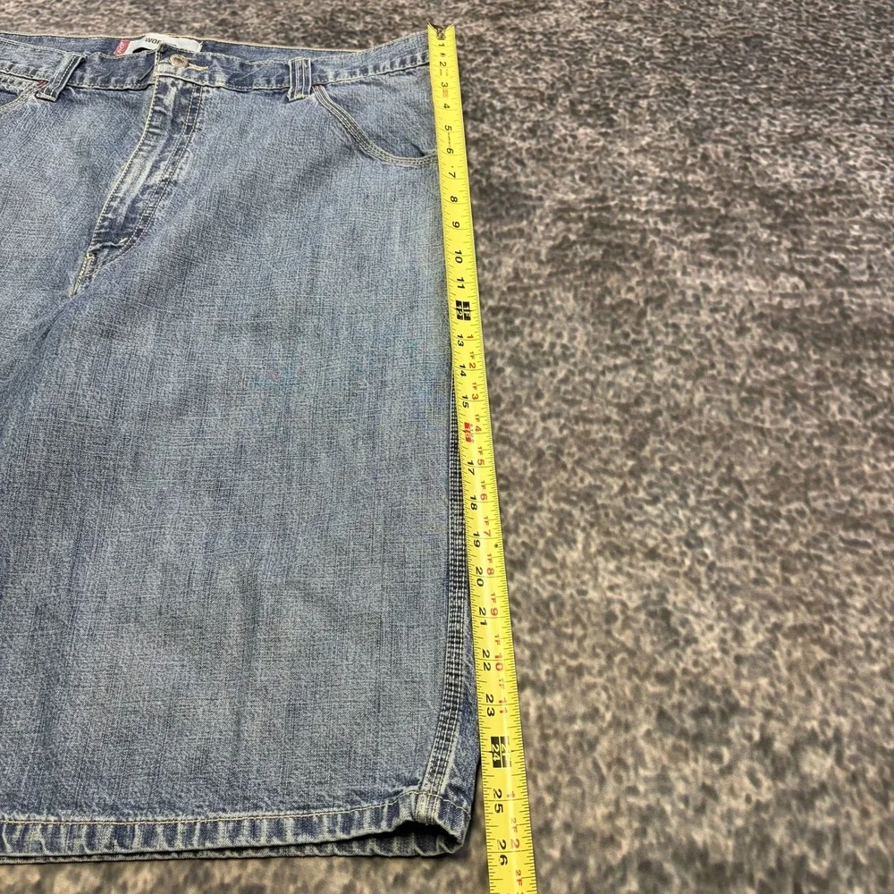 Levi's Worker Shorts Denim Mens 38 Blue Long Baggy Workwear Skater Jorts VTG Y2K